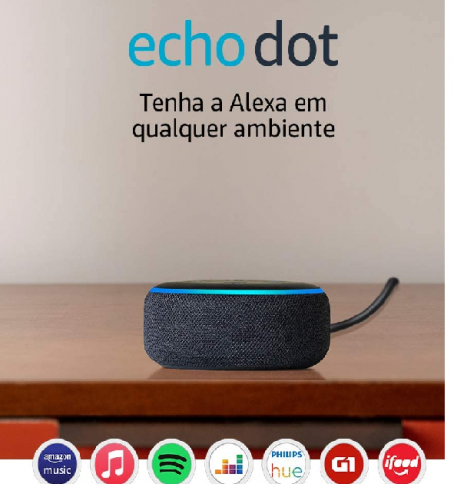 Smart Speaker Amazon Alexa Echo Dot  (3ª Geração) 